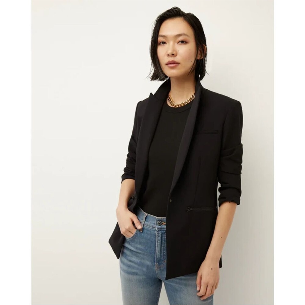 Veronica Beard Iconic Scuba Dickey Blazer Jacket Midnight Size 12